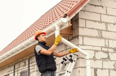 Pose et remplacement de gouttières à Bouresches